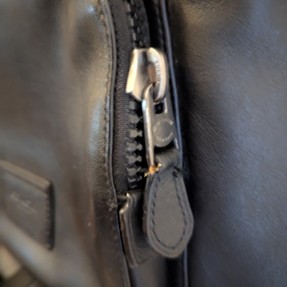 EUC Coach Smith full grain black leather terrain Track laptop backpack C2710 - Picture 10 of 16